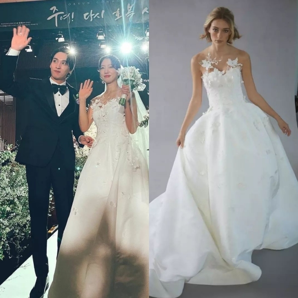 Người hâm mộ nóng lòng được ngắm ảnh chất lượng của Park Shin Hye trong chiếc váy cưới đặc biệt này. (Ảnh: Facebook Park Shin Hye)